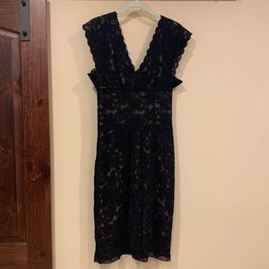 Lace Nicole Miller dress, super flattering!